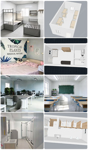 Maisons modulaires détachables à faible coût personnalisables, dortoirs préfabriqués pour employés et résidences familiales - Product Image 3