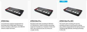 <span class=keywords><strong>Blackmagic</strong></span> <span class=keywords><strong>ATEM</strong></span> <span class=keywords><strong>Mini</strong></span> Pro/<span class=keywords><strong>ATEM</strong></span> <span class=keywords><strong>Mini</strong></span>/<span class=keywords><strong>ATEM</strong></span> <span class=keywords><strong>Mini</strong></span> Pro ISO Commutateur de Diffusion en Direct Enregistrement Multiview Nouvelles Fonctionnalités Mélangeurs Vidéo - Product Image 5