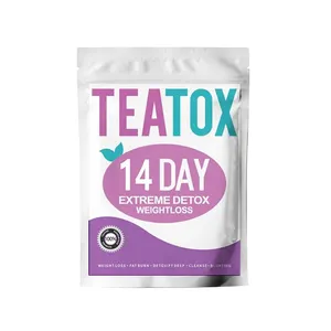 Best seller 14 giorni Detox sottile pancia piatta bustine di tè Private Label biologico dimagrante dimagrante dimagrante in forma Detox tè