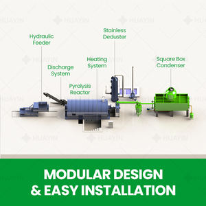15 Tonnen Kunststoff abfall-Diesel-Pyrolyse-Maschinen anlage | Hohe Öl ausbeute Energie sparend Einfache Bedienung - Product Image 6