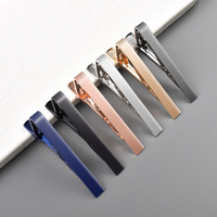 Nouvelle pince à cravate élégante en cuivre lisse pour homme, 5,5*0,65 cm, accessoire vestimentaire polyvalent pour chemise d'affaires, barrettes à cravate colorées