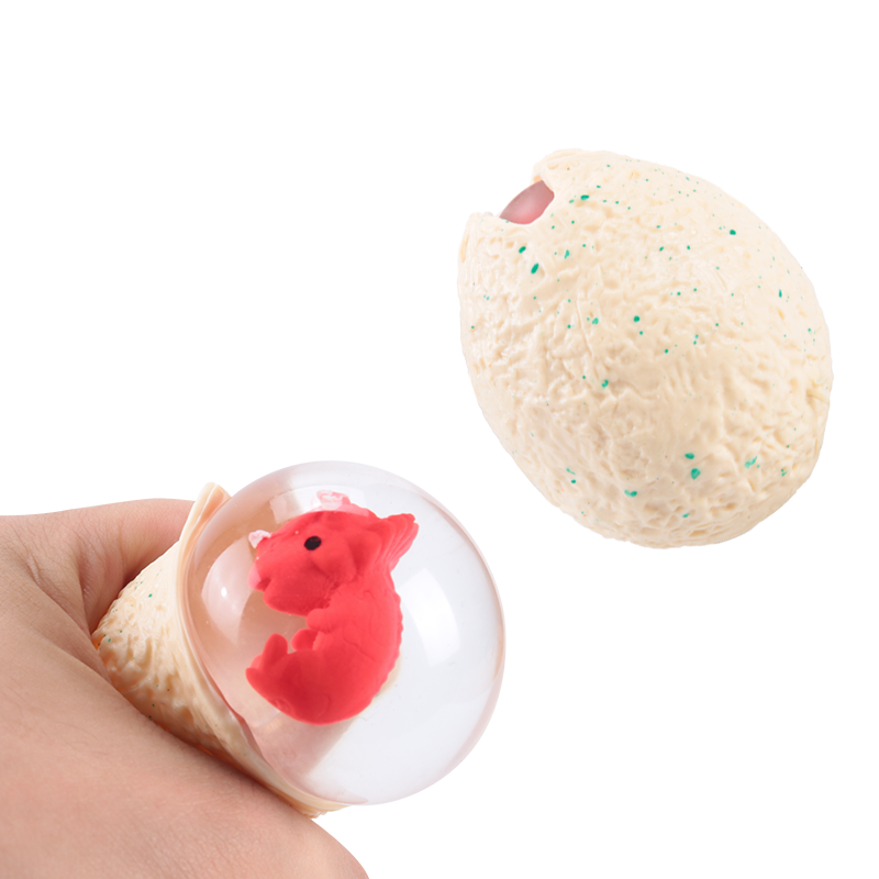 Educational Toys OEM Squeeze Cute Dinosaur Egg Stuffed Animal Toys Soft Stress Relief Fidget Toys for Kids