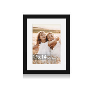 Custom Picture <b>Photo</b> <b>Frame</b> Display Home Decorative 11x14 MDF Black Wood <b>Photo</b> <b>Frame</b> <b>for</b> <b>Wall</b> Mounting or Tabletop - Product Image 1