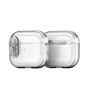 Funda protectora para auriculares AirPods 4, transparente con efecto cristal de hielo, cubierta completa a prueba de golpes - Product Image 5