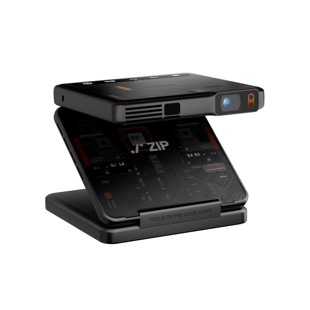 Newest 2026 DLP Aurzen ZIP Tri-Fold Mini Projector 100ANSI Built-in 5000mAh Battery  PD Fast Charging  Zero-Lag Auto Focus BT5.4