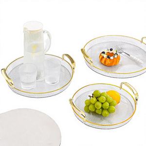 Contenedor Multifuncional Ecológico para Alimentos con Incrustaciones Doradas, Diseño Moderno y Lujoso, Organizador de Cocina para Refrigerios, Frutas y Té - Product Image 4