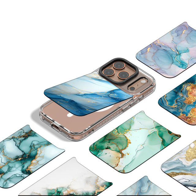Fast Customization Macocase DIY Detachable Plate Magnetic Wireless Charging 3D Gloden Phone case for All Types of Phone