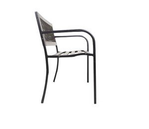 Leisure Modern Outdoor <b>Metal</b>/Steel Double Seat for Garden Gym-Weatherproof Stylish Entrances Exteriors School Hotel - Product Image 5