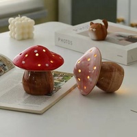 Lampes LED en céramique Art Déco en forme de champignon, mignonnes, pour la décoration de la maison, cadeaux de Fujian, vente directe d'usine
