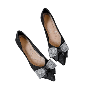 Sandalias Casuales de Moda para Mujer, con Punta en Pico, Diseño Plano, Cómodas, con Lazo, Tallas Grandes - Product Image 1