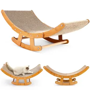 2024 LEVI New Type Popular Pet Furniture Cardboard Cat Bed 2 In 1 Cardboard Cat House For Indoor