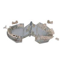 Modèle dentaire transparent d'implant dentaire, modèle de restauration de couronne et de pont amovible pour la démonstration pédagogique des dentistes