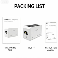 LKTOP 100W Hub Pengisian Daya Dua Arah untuk DJI Mini 4 Pro/Mini 3 Series dengan Lampu LED & Mode Penyimpanan