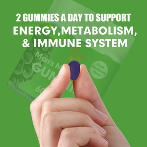Gomitas Multivitamínicas para Hombre Más Vendidas con Vitamina B6, Vitamina B12, Suplementos Herbales, Gomitas Dietéticas que Apoyan el Metabolismo - Product Image 6