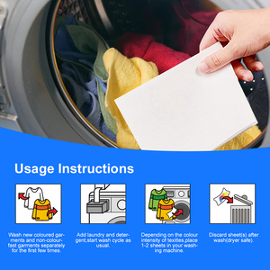 Chất Lượng Di Động Vải Phổ Biến Bảo Vệ Quần Áo Màu Grabber Làm Sạch Giặt Hấp Thụ Màu Bụi Bẩn Collector Tấm - Product Image 6