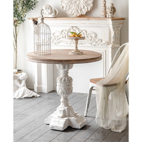 Table d'appoint MGO Design romain Table basse pour la décoration intérieure de meubles de salon Table d'angle en bois