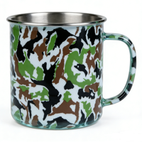 Film de transfert à l'eau camouflage multicolore vibrant, motif audacieux et ludique pour tentes et accessoires de sac à dos, fabrication soignée et cohérente