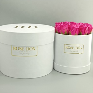 Custom Made Vàng Glitter Vòng Bouquet Rose Hộp, Hộp Hoa, Hat Box - Product Image 6