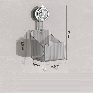 Support mural Aoniu pour savon et éponge de cuisine et <span class=keywords><strong>salle</strong></span> de <span class=keywords><strong>bain</strong></span> avec <span class=keywords><strong>ventouse</strong></span> – Plateau de rangement pour économiser le savon - Product Image 6