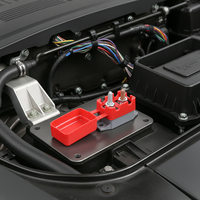 Interruptor de Circuito Térmico de 12V CC Topstone E5 10-50A, Doble Batería, Reinicio Automático, Curva B, Panel de Control Marino para Barcos, Suministros Eléctricos