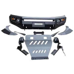 Per Nissan Terra 2018+ 4x4 Accessori Paraurti Anteriore Off-Road in Acciaio Rinforzato Nero con Staffa Verricello e Fori per Fendinebbia - Product Image 2