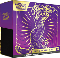 Scatola Regalo di Carte Collezionabili Pokémon TCG: Scarlet e Violet Elite Trainer Box Miraidon Viola, Carte da Gioco all'Ingrosso