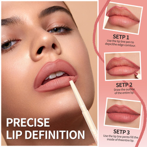 Delineador de Labios Vegano de Marca Privada en Stock, Libre de Crueldad Animal, Resistente al Agua, Protector Solar, Mate, Larga Duración, Lápiz Natural - Product Image 2
