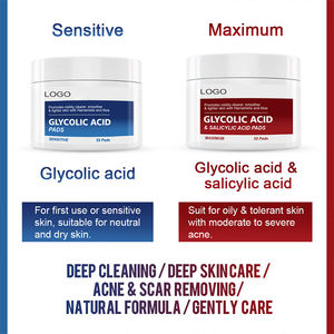 ベストセラープライベートラベルモイストフェイシャルグリコール酸パッド毛穴収縮ガジェットクリーニング化粧品サリシル酸コットンシート - Product Image 4