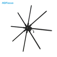 HDFocus 150Cm Delapan Bilah Hologram 3d Kipas Led Hdmi 8 Sayap Wifi 3d Proyektor Tampilan Holografik