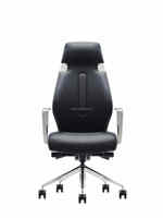 Chaise en cuir de direction de bureau Chaise ergonomique à dossier haut Offres Spéciales confortable