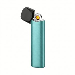 Slim Disposable 50K Metal USB <b>Lighter</b> Electronic Rechargeable <b>Windproof</b> Flameless Cigarette <b>Lighter</b> Plasma Arc for Smoker - Product Image 2
