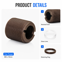 Lentille de focalisation pour capteur à fibre optique professionnel Zhonna M3 M4 2HA 3HA 4HA 6HA F4, lentille de sonde de détection réfléchissante diffuse à petit spot