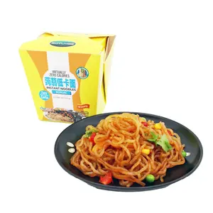 Wholesale korean food packaging halal instant konjac noodle oem