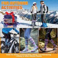 Chaussettes de ski et de snowboard OEM en laine mérinos pour l'hiver, chaudes et thermiques, pour femmes et hommes