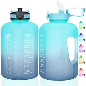 Silverjet Plastic Water <b>Bottle</b> 64oz Large Capacity Sport <b>Bottle</b> With <b>Straw</b> Lid For Camping Travel - Product Image 1