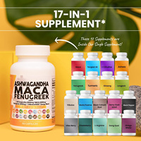 Extrait d'Ashwagandha, Maca, Frenugreek et Ginseng OEM pour le soulagement du stress, le soutien de l'humeur, la performance masculine et l'énergie