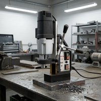 Perceuse magnétique électrique MAB50, fraise annulaire 50 mm, foret hélicoïdal 23 mm, 1260 W, deux vitesses, moteur à balais MT2, 220-240 V