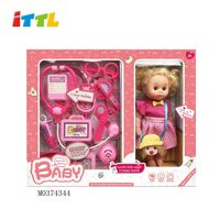 Ensemble de docteur pour bébés et enfants ITTL, jouet éducatif en plastique de dessin animé avec poupée de 12 pouces pour les enfants de 5 à 7 ans, modèle M0374348