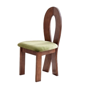 Chaise de salle à manger moderne en bois massif style Wabi-sabi, dossier <span class=keywords><strong>sirène</strong></span>, mobilier écologique pour salon et bureau à domicile ZN 561 - Product Image 2