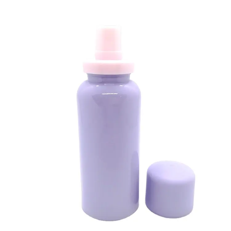 OEMカスタム120ml 150ml 180mlカスタム空プラスチックPETエアゾールスプレー缶化粧品包装用