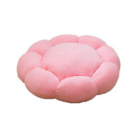 Vente en gros de lit pour animaux de compagnie en peluche respirant, imperméable, chaud, à motif floral rond, pour toutes les saisons, pour chats et chiens