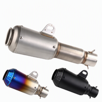 Système d'échappement de moto modifié universel pour CB190r Monkey 150NK C18 avec tuyau d'échappement de canon de pistolet de couverture de fleur