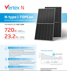 Trina GÜNEŞ PANELI ucuz TSM-NEG21C.20 N-TYPE PV modülü 675W 680W Paneles Solares 685W 690W 695W 700W Mono PV panelleri - Product Image 5