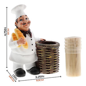 Resina Chef estatuilla palillo titular <span class=keywords><strong>de</strong></span> cena <span class=keywords><strong>de</strong></span> cocina decoración <span class=keywords><strong>de</strong></span> la Mesa - Product Image 2