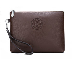 Nouvelle Pochette Homme Décontractée en Cuir PU, Grande Capacité, Sac à Téléphone, Portefeuille et <span class=keywords><strong>Porte</strong></span>-<span class=keywords><strong>Monnaie</strong></span> Doublé Polyester avec Fermeture Éclair - Product Image 4