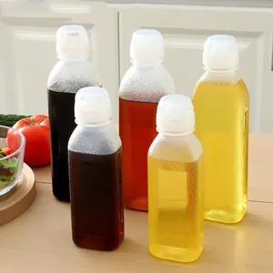 Botella <span class=keywords><strong>de</strong></span> Plástico PP <span class=keywords><strong>de</strong></span> 10oz/16oz para Aceite, Botella Flexible Esmerilada Transparente para Salsas Picantes, <span class=keywords><strong>Miel</strong></span> <span class=keywords><strong>y</strong></span> Bebidas, con Tapa Puntiaguda - Product Image 1