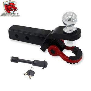 <span class=keywords><strong>Gancio</strong></span> di <span class=keywords><strong>Traino</strong></span> Rinforzato 4x4 Fuoristrada in Acciaio al Carbonio Forgiato Tipo USA con Anello a D da 2 Pollici - Product Image 1