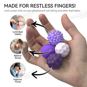 ลูกบอลลดความเครียดสำหรับผู้ใหญ่ ลูกบอลแม่เหล็กซิลิโคนสำหรับผู้ป่วยออทิสติก ของเล่นเสริมพัฒนาการทางประสาทสัมผัส ชุดลูกบอลแม่เหล็กพร้อมโลโก้สั่งทำ - Product Image 2