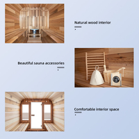 Pasokan Pabrik Ruang Sauna Modern Terpopuler untuk 8 Orang, Kit Sauna Luar Ruangan Berbahan Bakar Kayu dengan Tungku Kayu