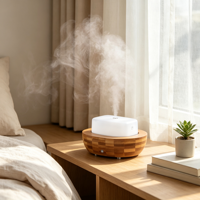 Diffuseur d'huiles essentielles à ultrasons, humidificateur à brume froide, décoratif, multifonctionnel, aromathérapie d'intérieur, machine à parfum